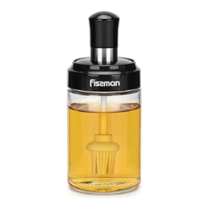 Fissman Oil Bottle 250ml With Silicone Brush (Glass)