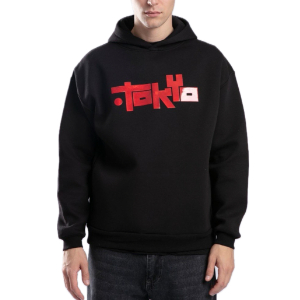 IAM TOKYO Hoodie ,made of cotton , side pockets at the hip