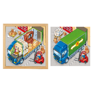 Educo 2 Layer Puzzle Truck
