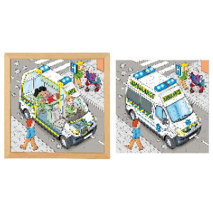 Educo 2 Layer Puzzle Ambulance