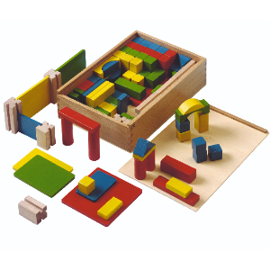 Educo 100 Colored Building Blocks