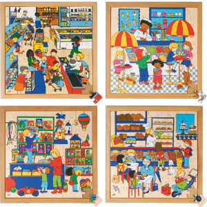 Educo Shopping Puzzle Set of 4