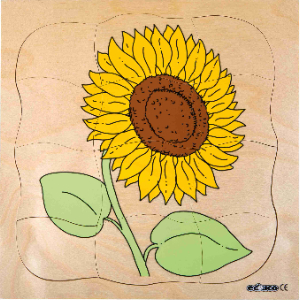 Educo Multilayer Puzzles - Grow Up - Sunflower