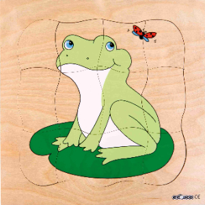 Educo Multilayer Puzzle - Grow Up - Frog