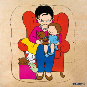 Educo Multilayer Puzzles - Grow Up - Grandmother