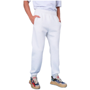 IAM Sweatpants , back patch pocket, White