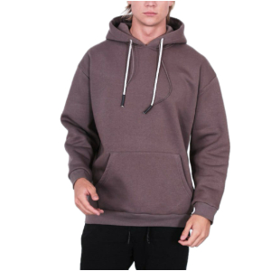 IAM Hoodies oversized , ribbed cuffs and hem , cotton blend, Dark Grey