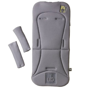 Ubeybi Stroller Cushion Set - Black / Gray