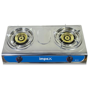 Impex IGS 124 2 Br. Stainless Steel LP Gas Stove