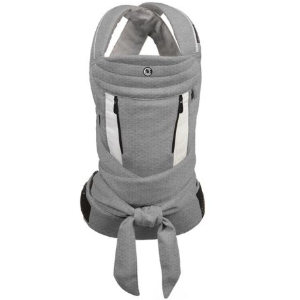 Contours Cocoon Buckle-Tie Carrier, Heather Grey