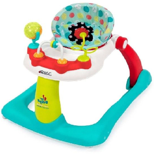 Kolcraft Tiny Steps 2-in-1 Activity Walker, Blue/pink