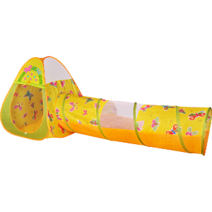 Ching Ching Butterfly Triangle House and Tunnel with 100pcs Colorful Balls