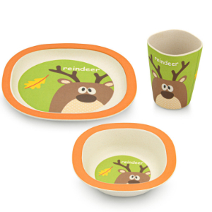 Fissman Dinner Set Deer 3 Pcs (Bamboo Fibre)
