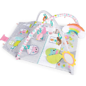 Bright Starts Floors Of Fun Activity Gym & Dollhouse, Grey