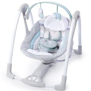 Ingenuity PowerAdapt Portable Swing Abernathy, Grey/Blue