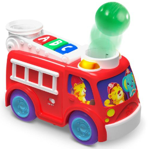Bright Starts Roll & Pop Fire Truck Toy