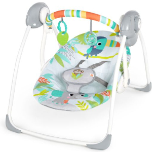 Bright Starts Rainforest Vibes Portable Swing, Multicolour