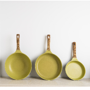 Olive Greenwood frying pan, Stone coating 22cm / 24cm 26cm / 28cm