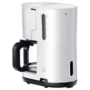 Braun Coffee Maker Breakfast 1,1000W, 10/15 cups, Auto shut-off - White