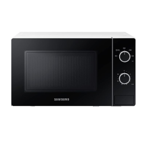 Samsung Solo Microwave Oven with Full Glass Door, 20L, White, Dual Dial, MS20A30