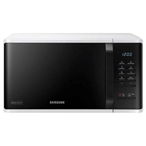 Samsung 23 Liters Solo Microwave with Quick Defrost, White - MS23K3513AW"Min 1 y