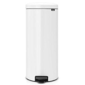 Brabantia Newicon Pedal bin, 30 litre, plastic bucket - White