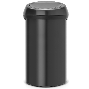 Brabantia Touch bin, 60 litre - Matt Black / Matt Black Lid