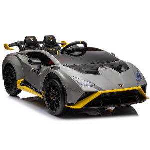 Vip Stars -Licensed Lamborghini 24V775 Battery, Leather Seats, Real Rubber Tires