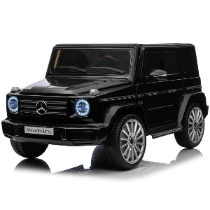 Vip Stars - Licensed Mercedes-Benz 12V7Ah Battery, Leather Seats, Real Rubber Ti