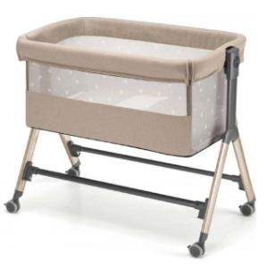 Cam Sempreconte Baby Bedside Crib, Mesh Beige