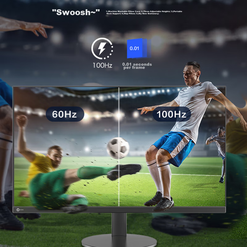 Lecoo 27-Inch 2K 100Hz IPS 8Bit Wide Color Gamut Thin Bezel Low Blue Light Flicker-Free Wall-Mounted Computer Monitor M2727Q-R