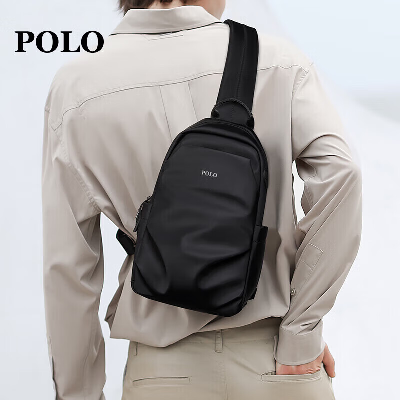 POLO Chest Bag, Men's Casual Shoulder Bag, Durable Waist Pack, Sports Crossbody Bag, IPad Bag, Messenger Bag, Birthday Gift for Boyfriend