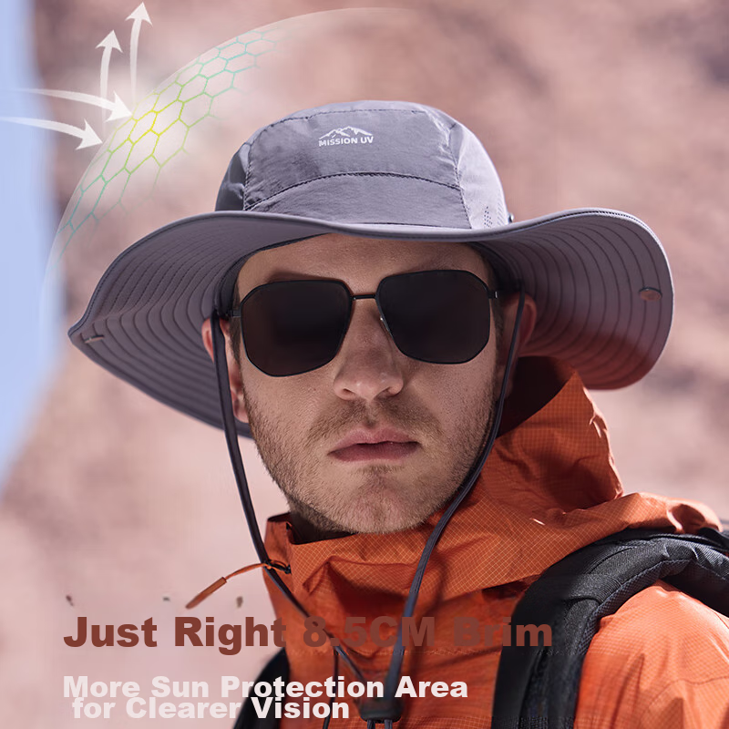 MISSION UV Sun Protection Hat Men Sun Hat Fishing Hat Fisherman Hat Mountaineering Hat Summer Outdoor UV Protection Sun Hat Cool Hat