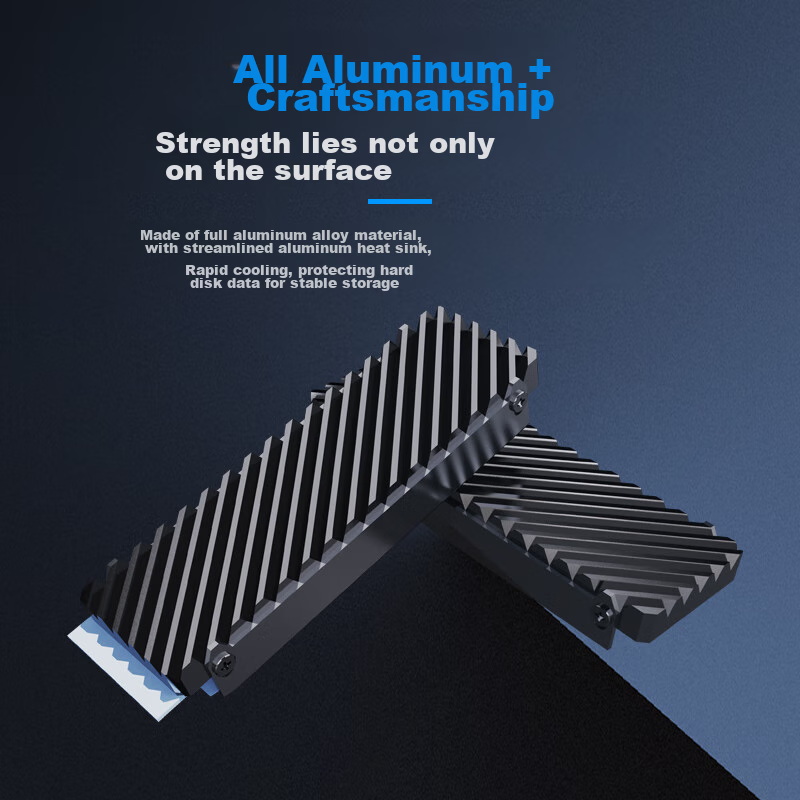 NVV M.2 SSD Cooling Vest, SSD 2280 Thermal Paste Cooling Pad, PS5 Aluminum Alloy Heat Sink Cooling Sticker NT-GT2