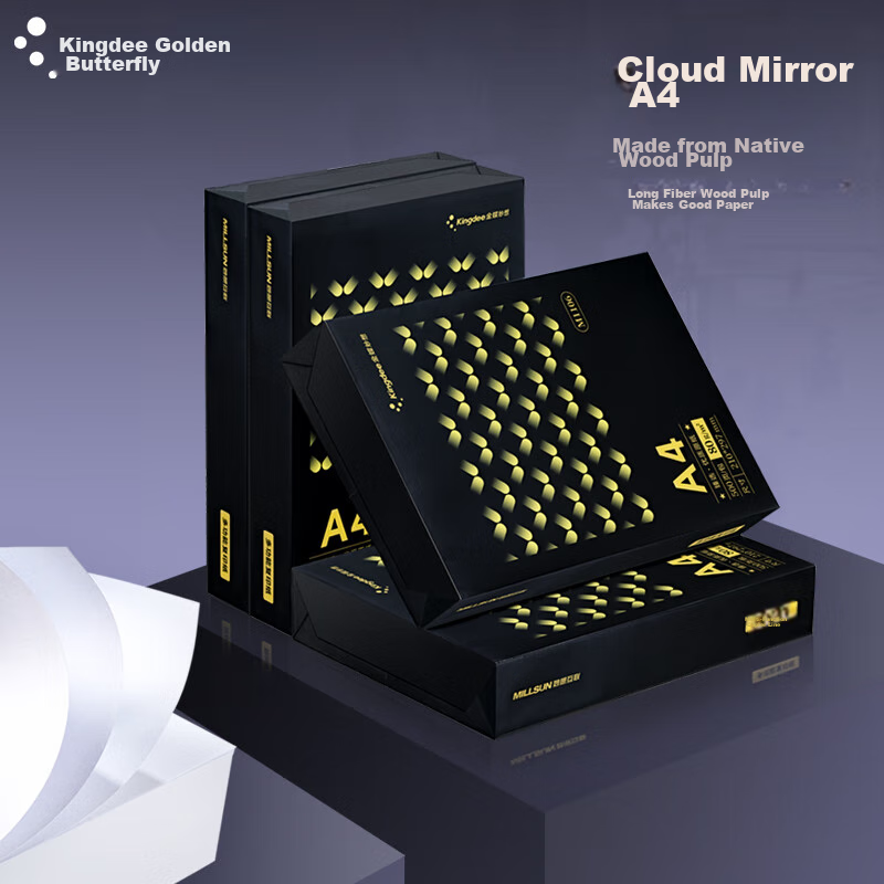 Kingdee Golden Butterfly A4 Printing Paper 70g 500 Sheets * 5 Packs per Box Double-sided Thickened Quality Upgraded Copy Paper Whole Box 2500 Sheets M1107