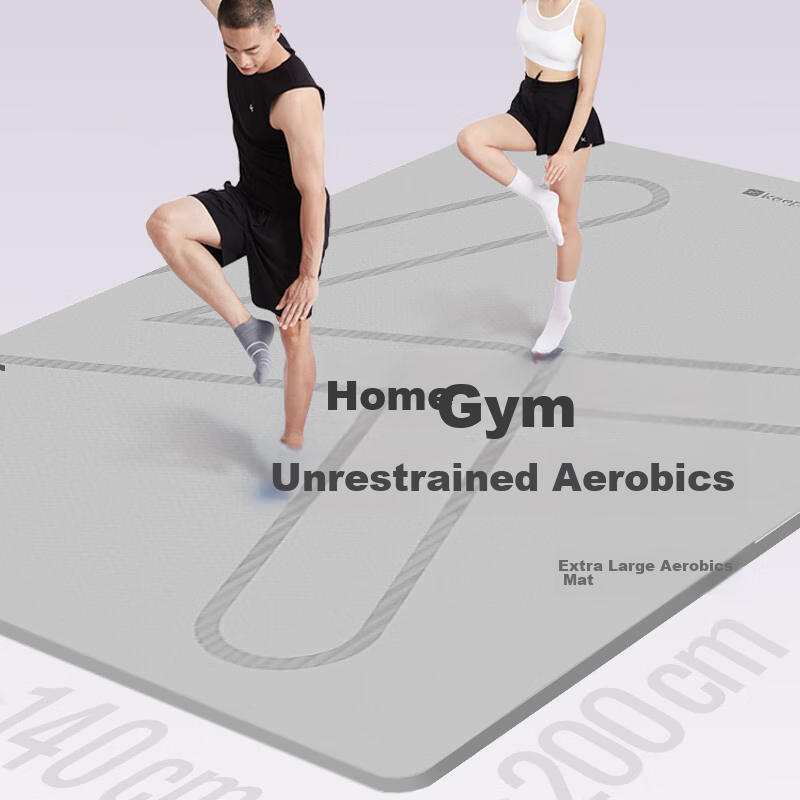 Keep Extra Large Double TPE Yoga Mat, Thickened, Widened, And Lengthened, 200*140cm, Non-Slip, Soundproof, Shock-Absorbing, for Home Use And Dance