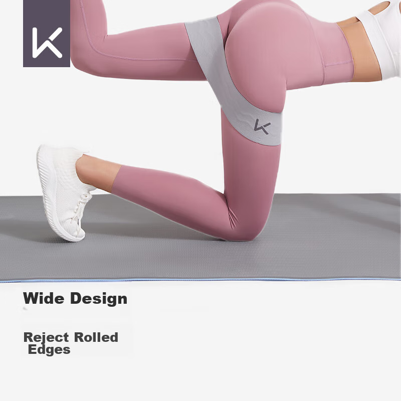 Keep High-End Butt Lifting Elastic Band Ring, 120 Lbs Weight Capacity, Non-Slip, Anti-Rolling, Upgraded Elastic, Peach Pink, Size L