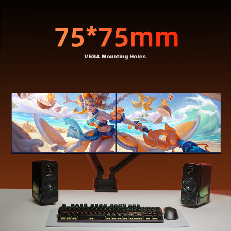 KVL 24.5-Inch 180Hz High Refresh Rate Gaming Monitor, 300nit Brightness, 1ms Response Time, Three Micro-Edge Gaming And Office Display, National Subsidy, KV259FVX
