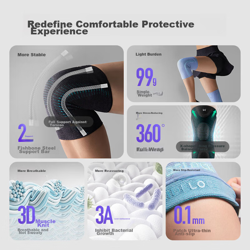 Keep Knee Pads for Sports, Warmth, Meniscus, Running, Basketball, Badminton, Professional Support for Men And Women, Knee Protection Gear, 2 Pieces