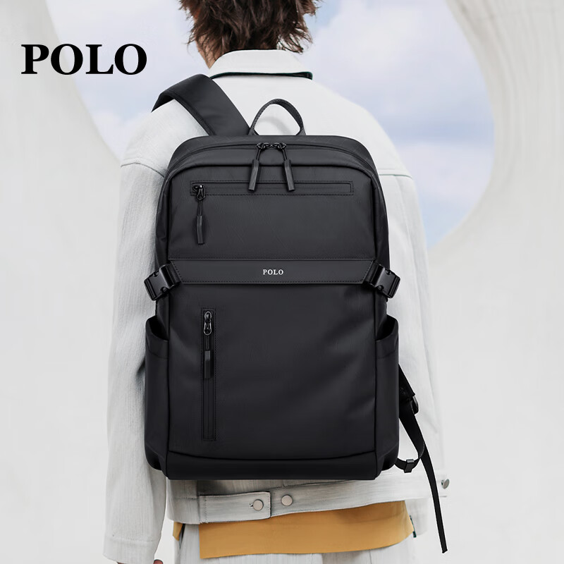 POLO Men's Backpack Large Capacity Bookbag 16/17.3 Inch Laptop Bag Business Travel Bag