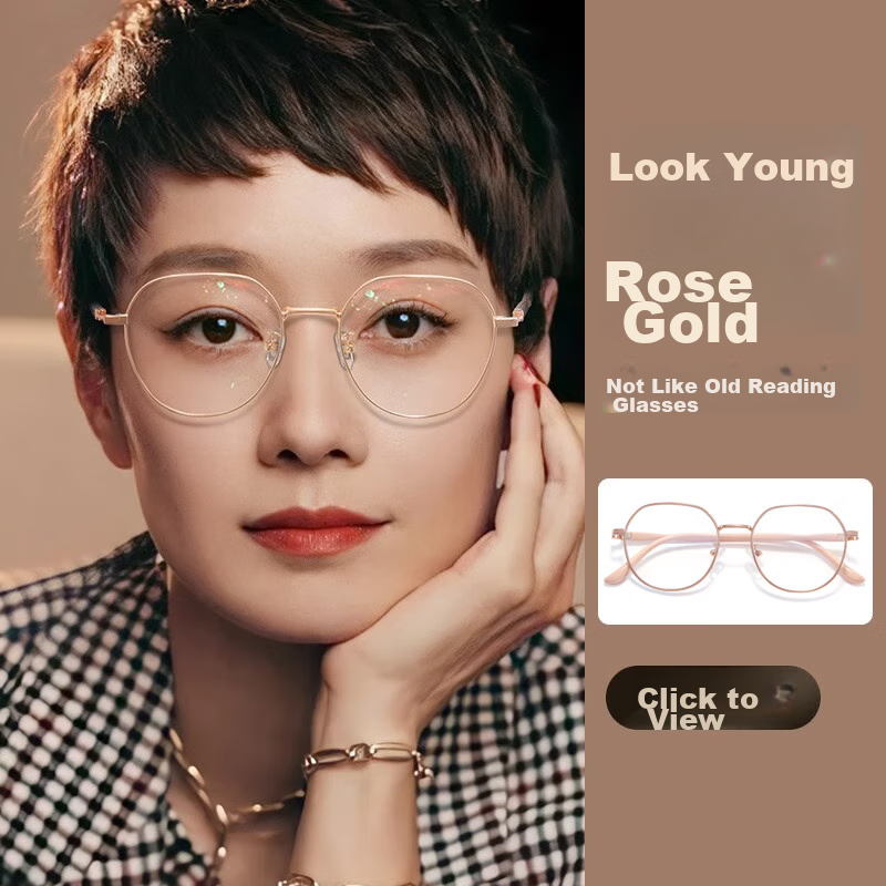 LESCA LUNETIER Reading Glasses for Women, High-End Fashion Resin, Lightweight, Anti-Blue Light, Anti-Fatigue, High-Definition, Stylish Presbyopic Glasses for Elderly