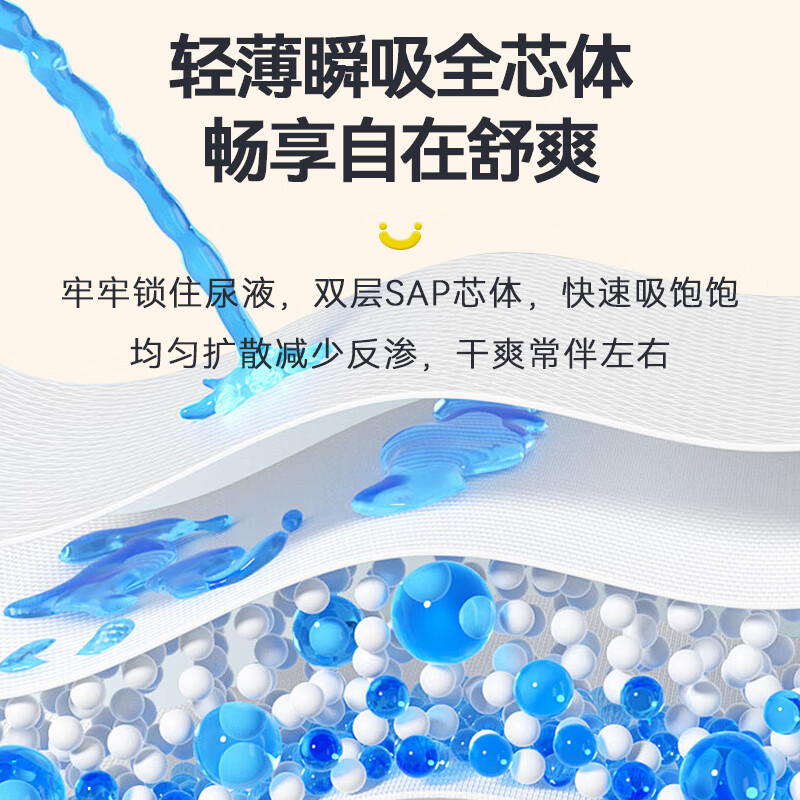 Bububear Peppa Pig Ultra Thin Pro Pull-up Pants L92 Pieces Baby Diapers Silk Protein