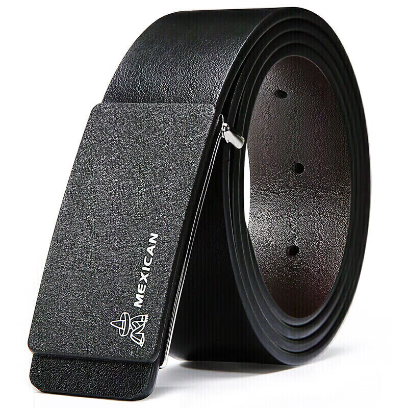 Scarecrow Men's Leather Belt, Fashionable Business Waistband, Cowhide Trouser Belt with Buckle, Birthday Gift for Father Or Husband