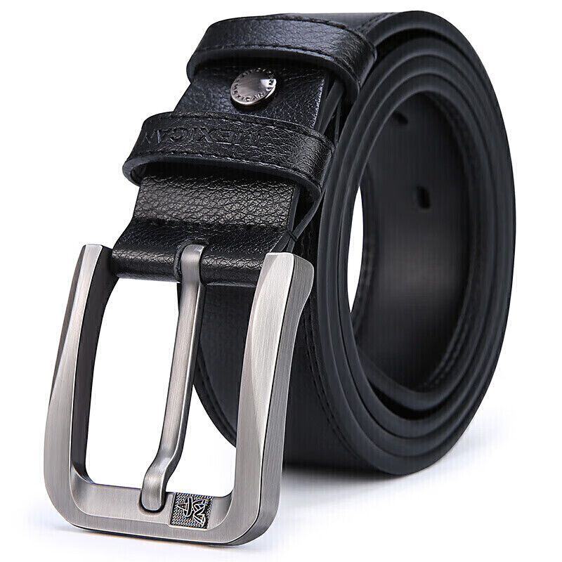 Scarecrow Men's Belt, Pin Buckle Genuine Leather, Business Waistband, Casual Trouser Belt, Birthday Gift for Father Or Husband