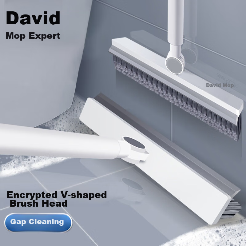 David Cleaning Brush, Gap Floor Brush, Toilet Brush, Floor Brush, Hard Bristle Floor Scrubber, V-Shaped Triangular Brush Head S3