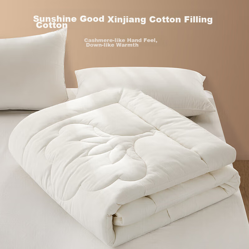 Hengyuanxiang Xinjiang Cotton Mattress Pad, Antibacterial Double Bed Mat, Soft Pad, Cotton Wadding Mat, 1.8x2 Meters