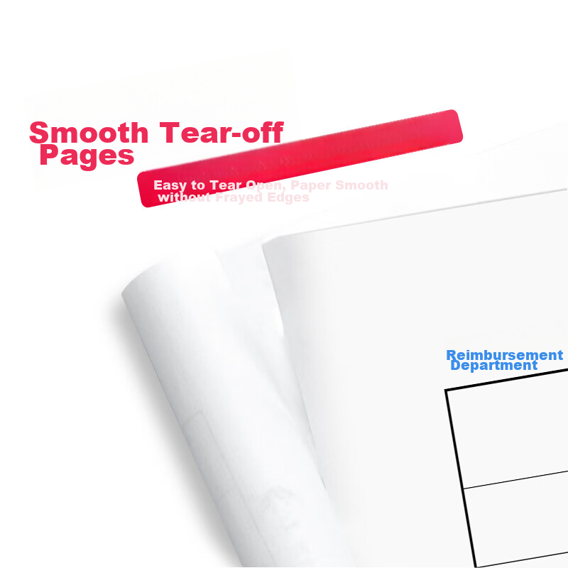 LISON Orange Reimbursement Form 240*120mm Invoice Version Universal Financial Handwritten Document Accounting Supplies 50 Pages/book 5 Books/pack 9211