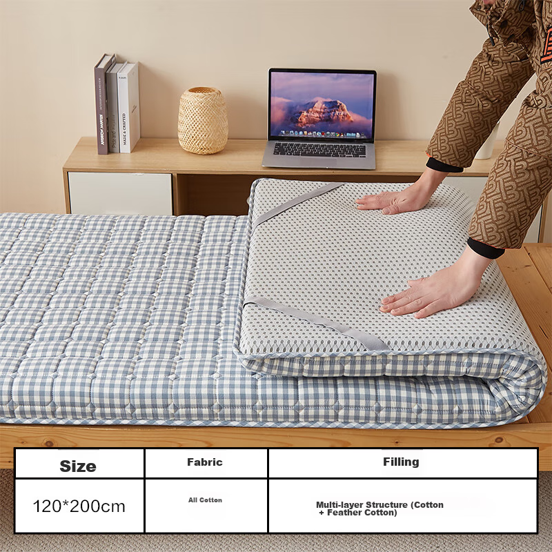 HLA (Hailanzhi Jia) Class A Pure Cotton Mattress, Single Bed Pad, Pure Cotton Mat, Thickened Cotton Pad, 120*200cm
