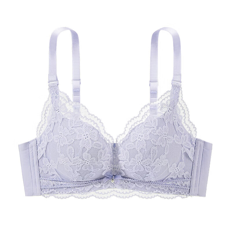 Dushiliren Women's Bra, Patented Side Push-Up, Gathered, Medium-Thick, Breathable, Sexy Lace Brassiere, 2B44A4