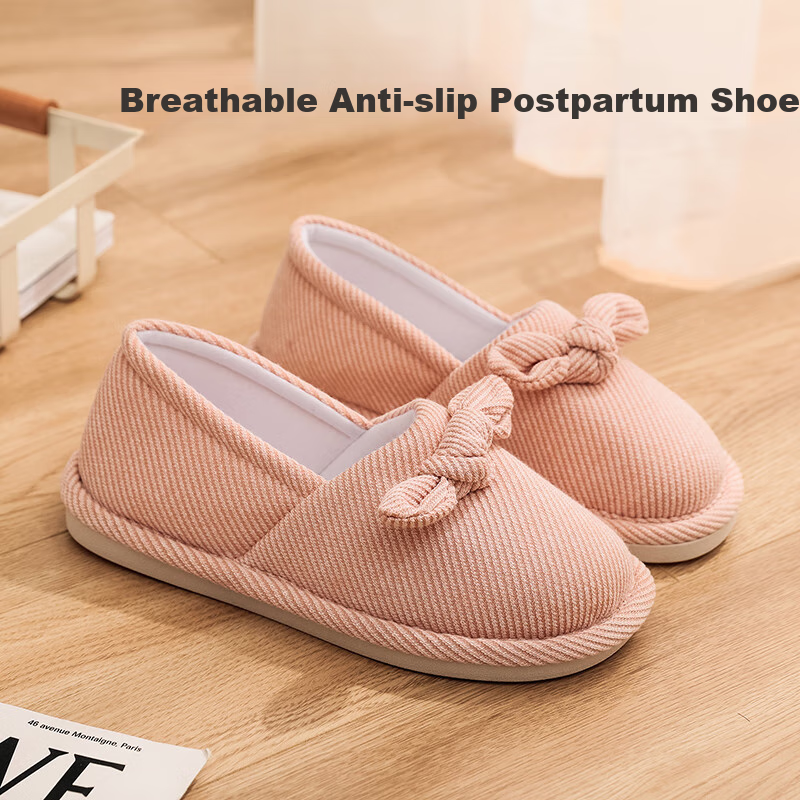 GUOLUOFEI Postpartum Soft Bottom Spring and Summer Maternity Slippers Butterfly Postpartum Slippers with Soft Bottom for Pregnant Women